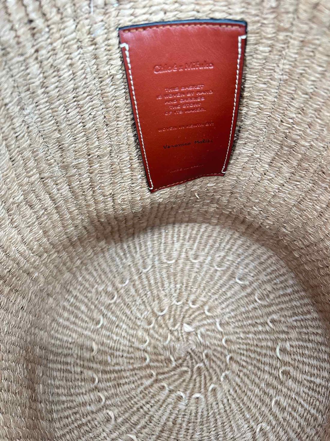 Chloe LUXURY Raffia Woody Large Mifuko Tote