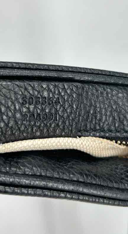 Gucci Soho Disco Black Pebbled Leather Pre Owned LUXURY