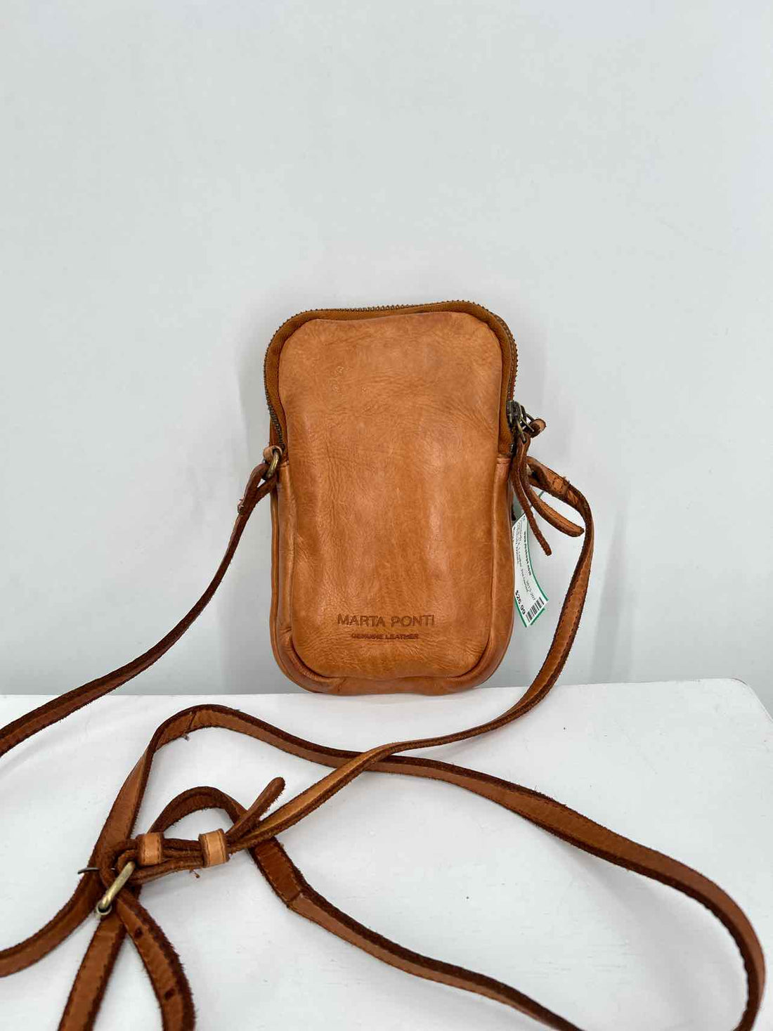Marta Ponti Cognac Leather Pre Owned Crossbody