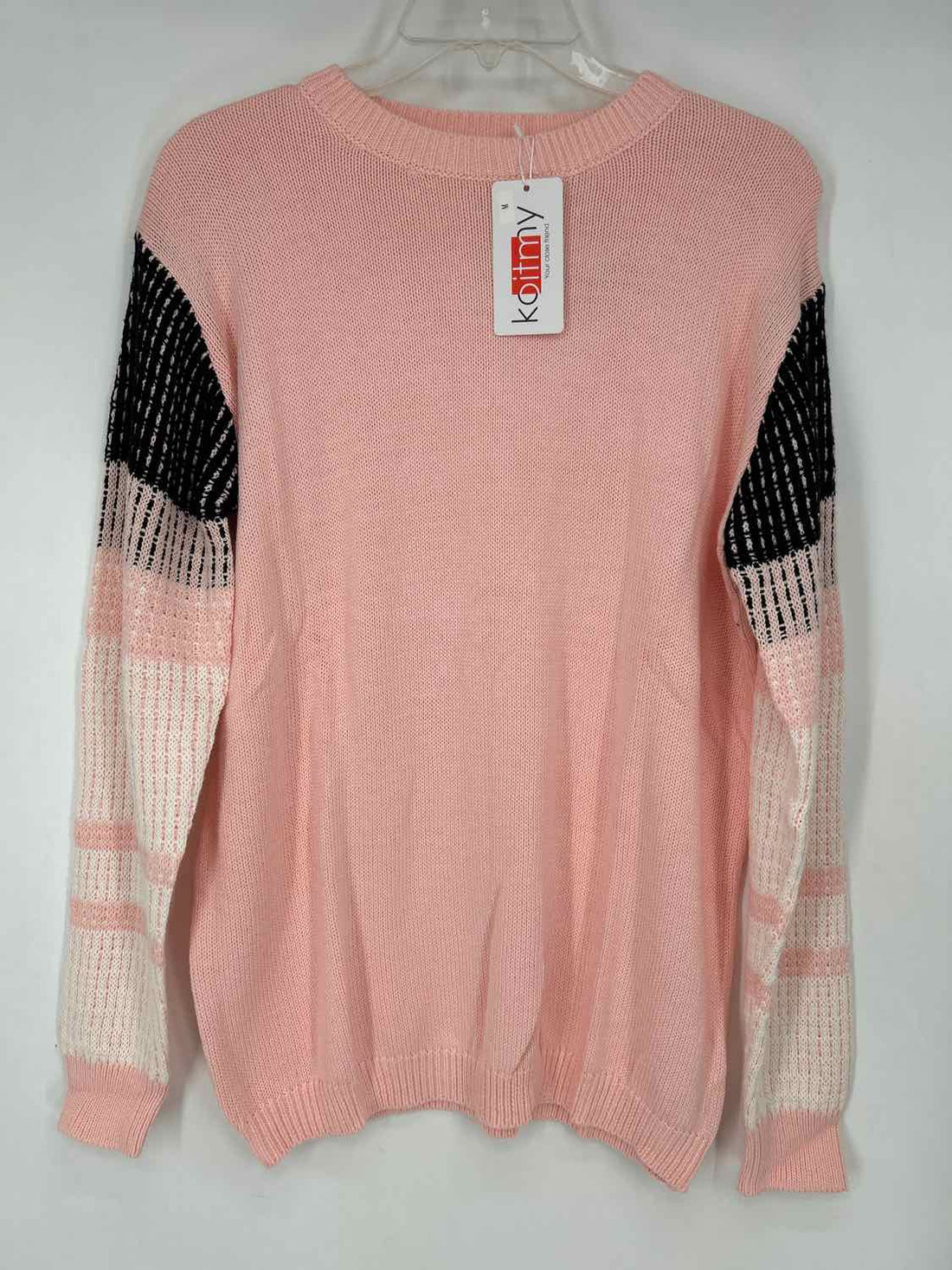 Koitmy Size M Pink & Black NWT Sweater