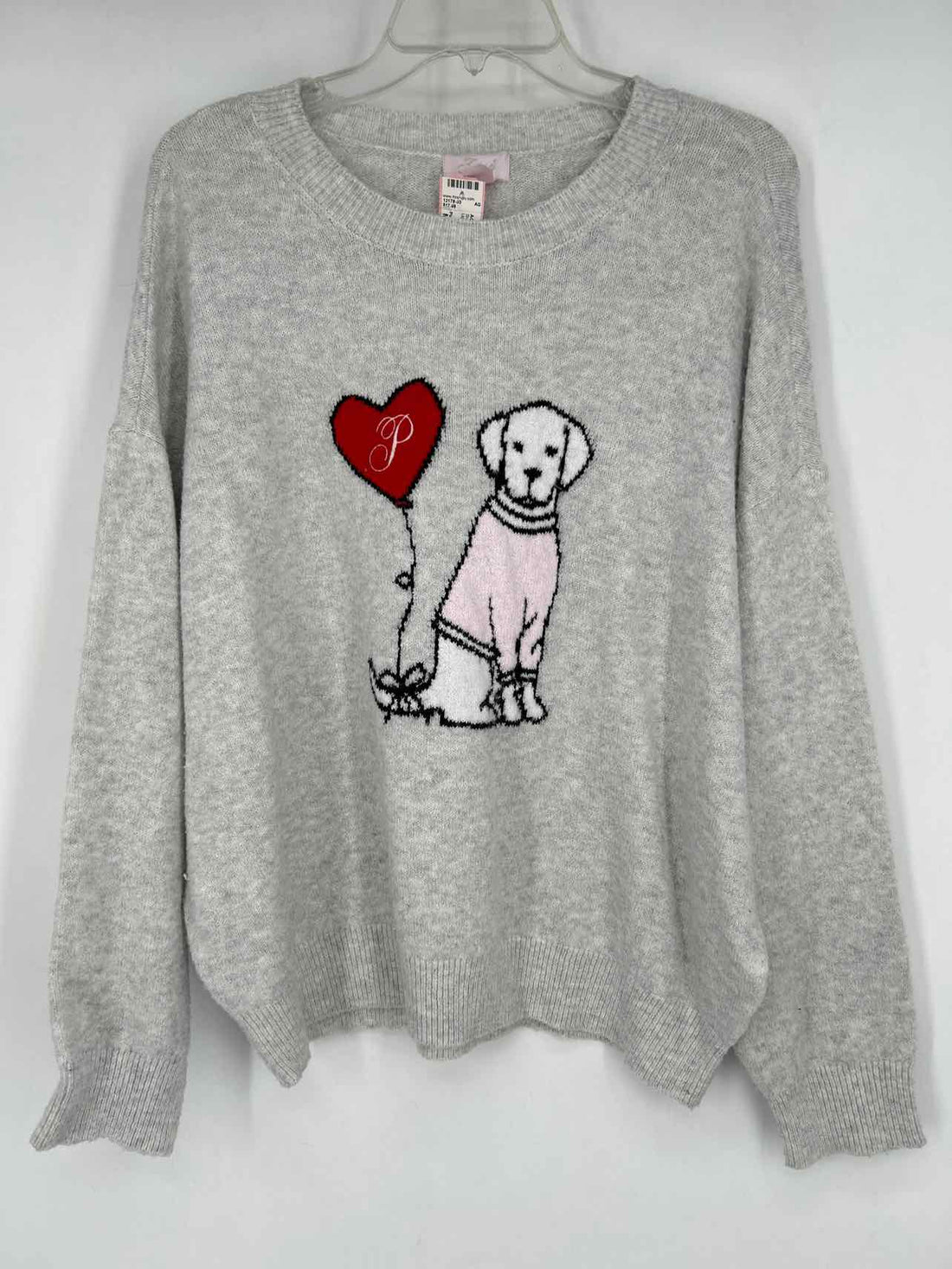 Pink Size M Light Gray Sweater