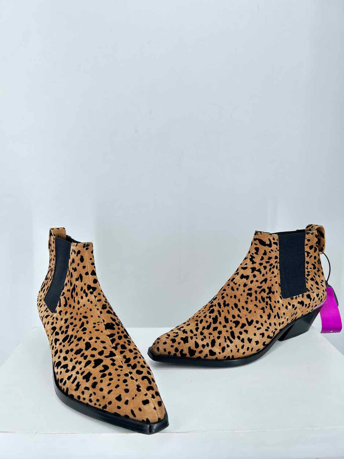 Rag & Bone Women Size 39.5 Leopard Calf Hair Ankle Boot