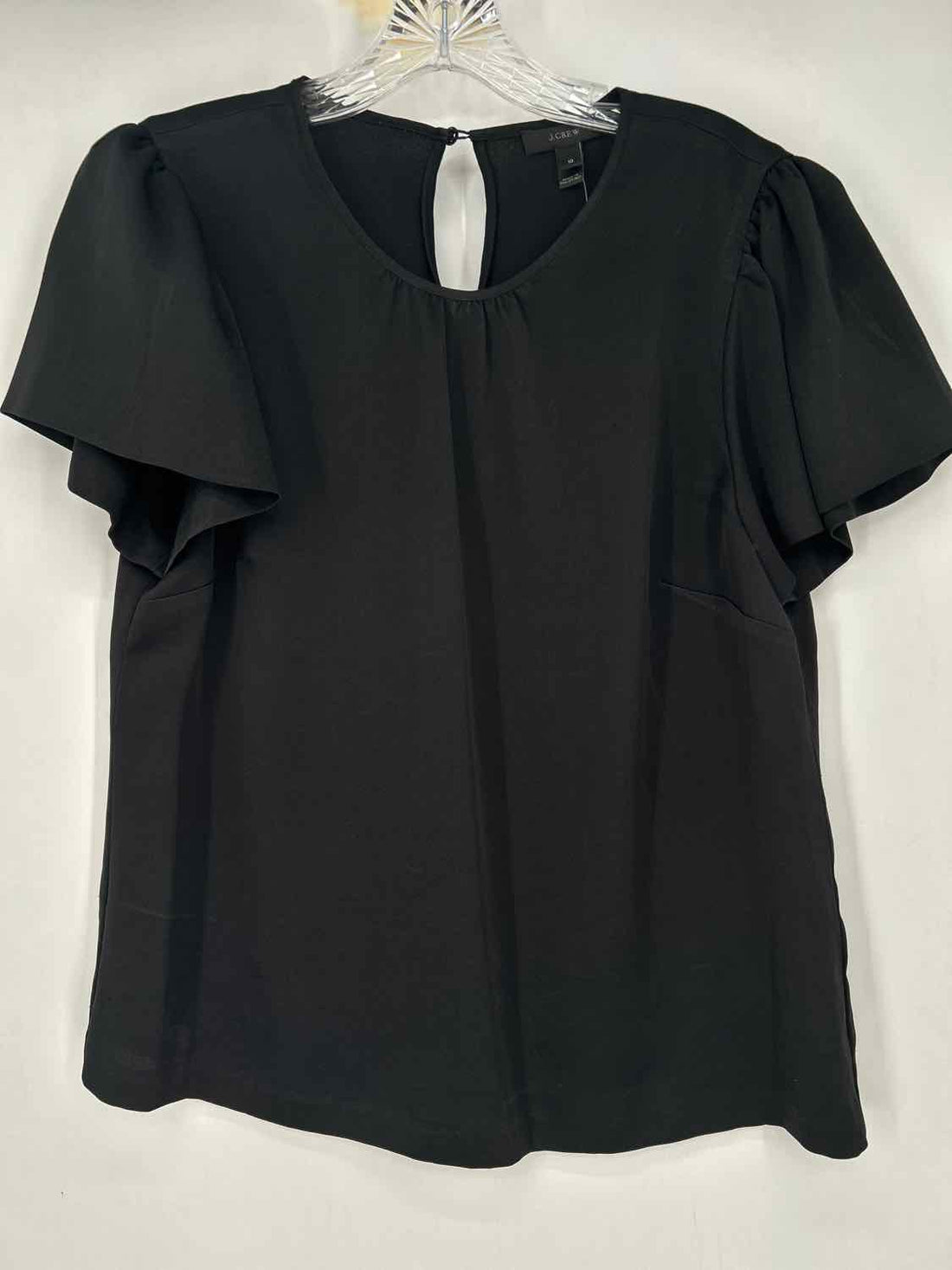 J Crew Size 10 Black Short Sleeve