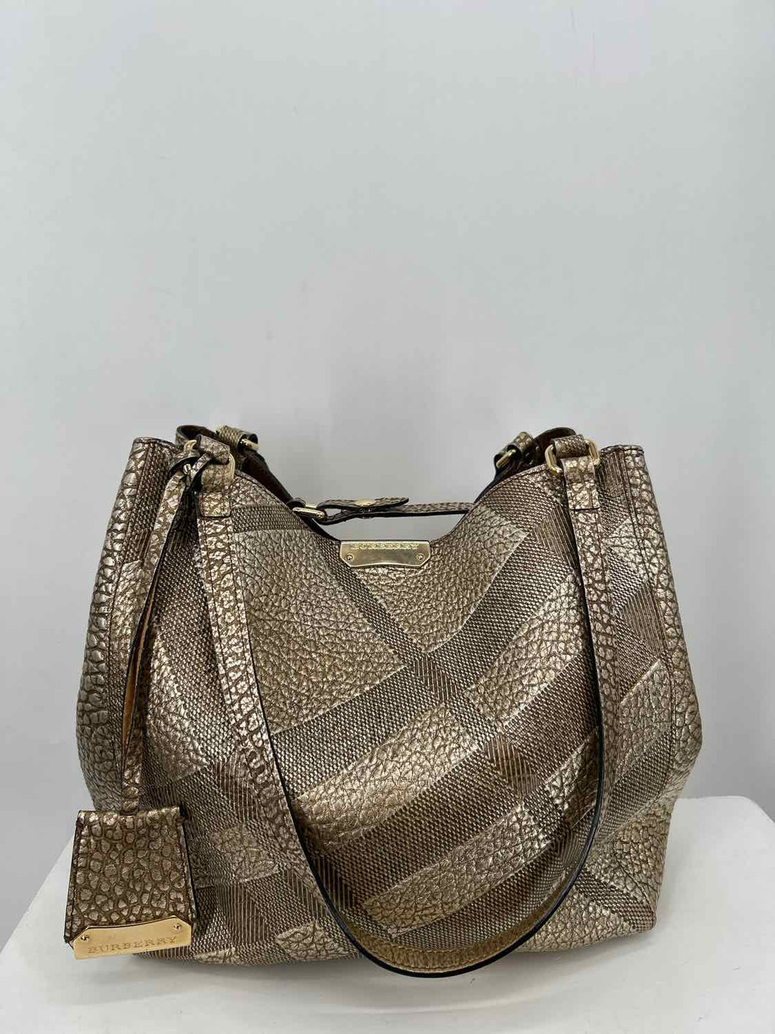 Burberry Gold Genuine Leather LUXURY