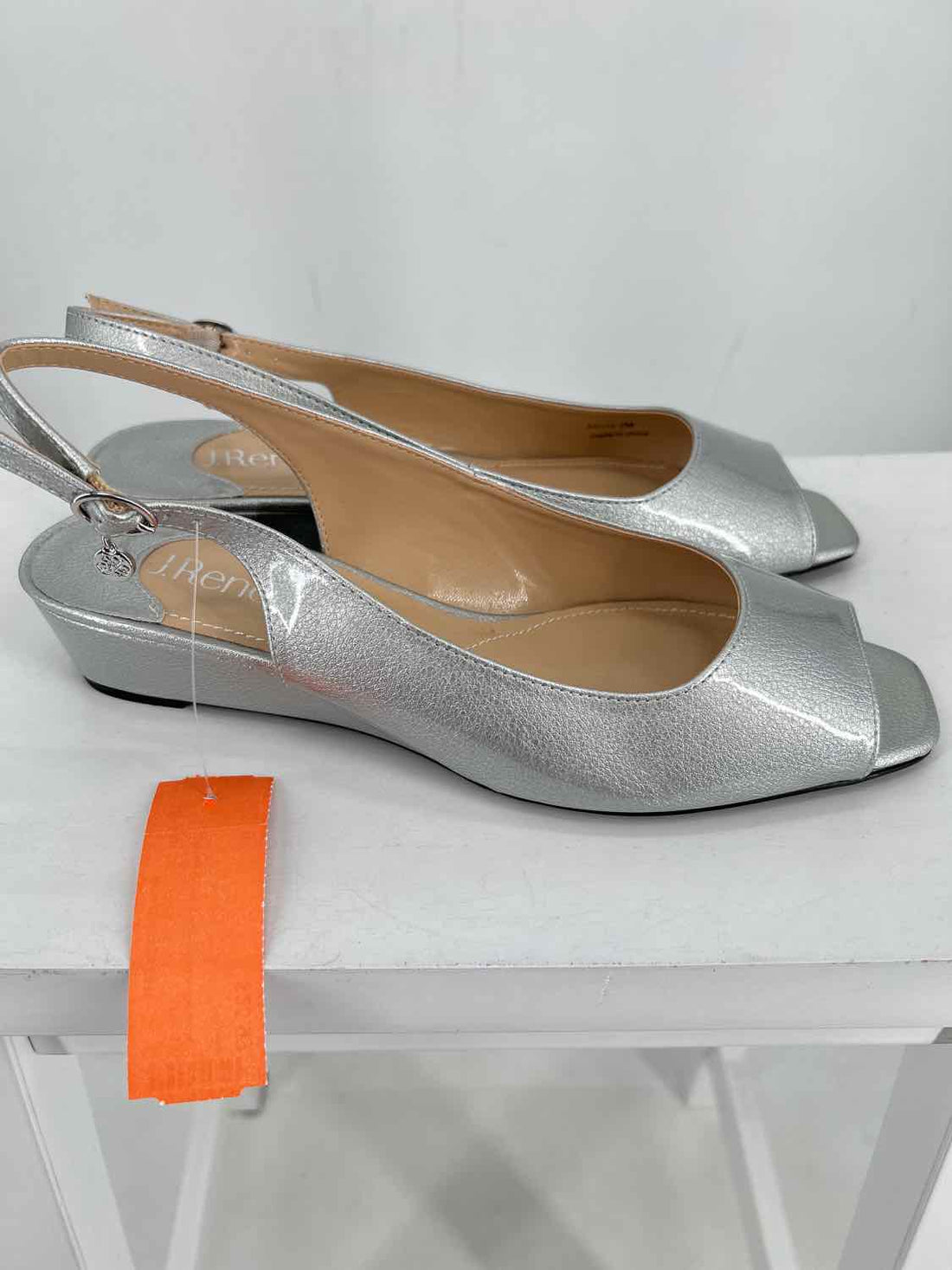 J Renee Women Size 9 Silver Sandals