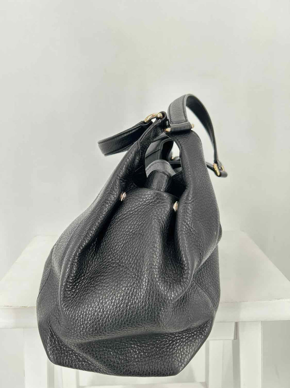 Gucci Black Pebbled Leather LUXURY