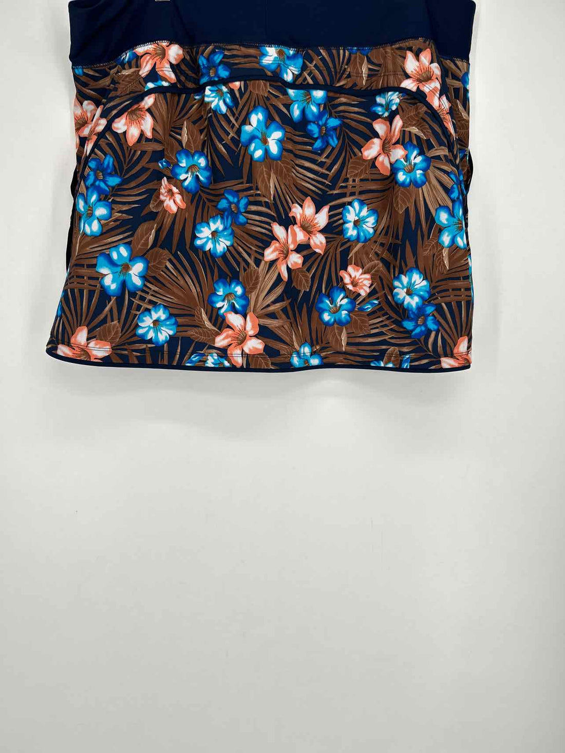 Land's End Size 18 Navy Floral Swimsuit Bottom Only