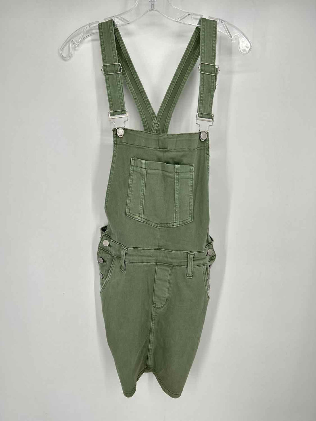 Judy Blue Size M Dusty Light Green Denim Sleeveless Dress