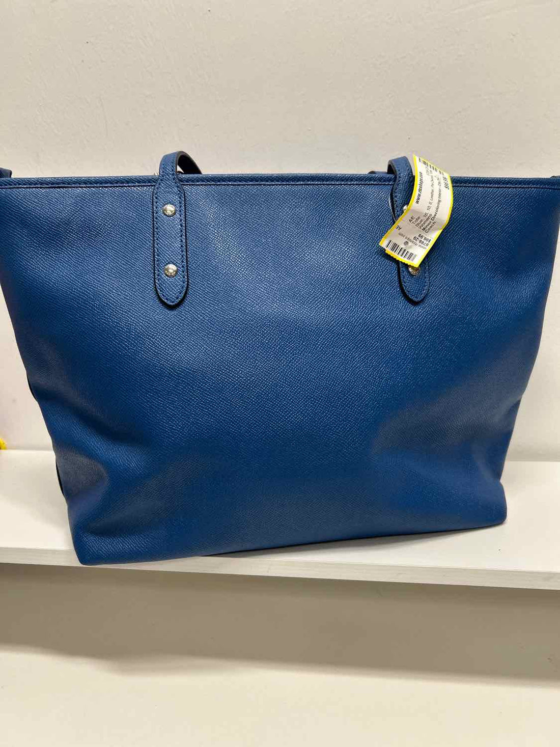 Coach Blue Leather Pre Owned Tote