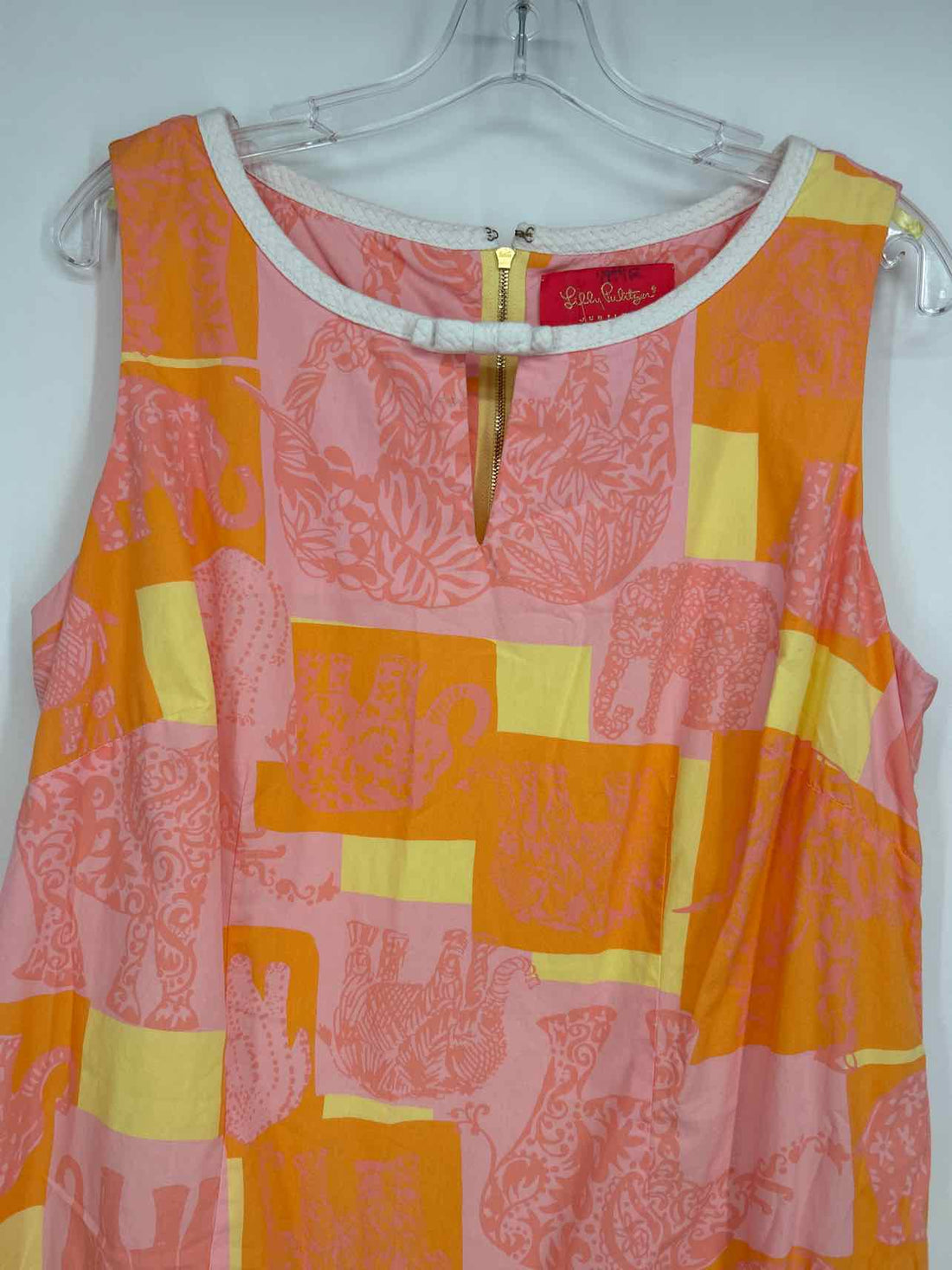 Lilly Pulitzer 14 Orange & Yellow Print Lilly Pulitzer Dress