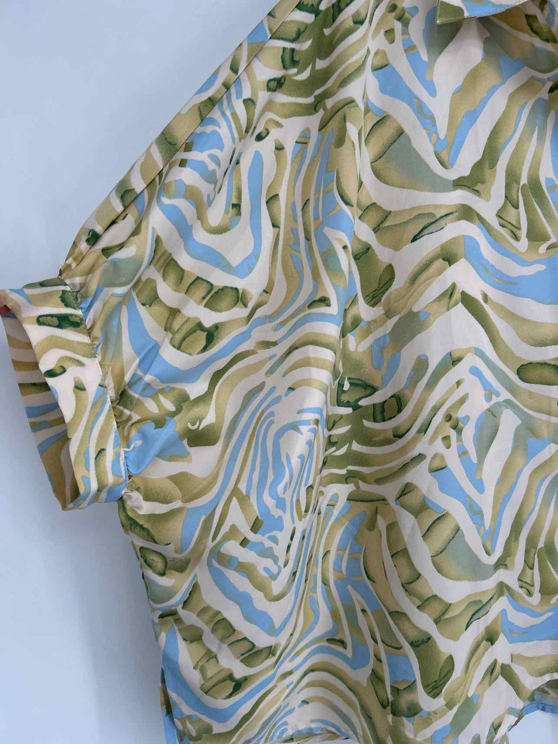 Entro Size M/L Beige Print Short Sleeve