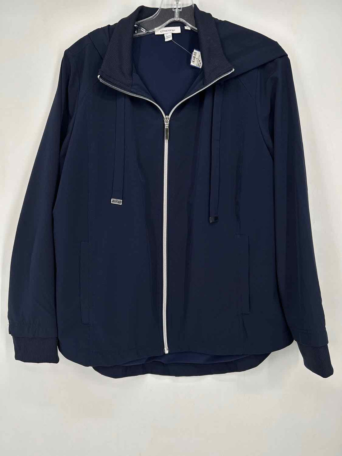 Chicos Size 1(M) Navy Jacket