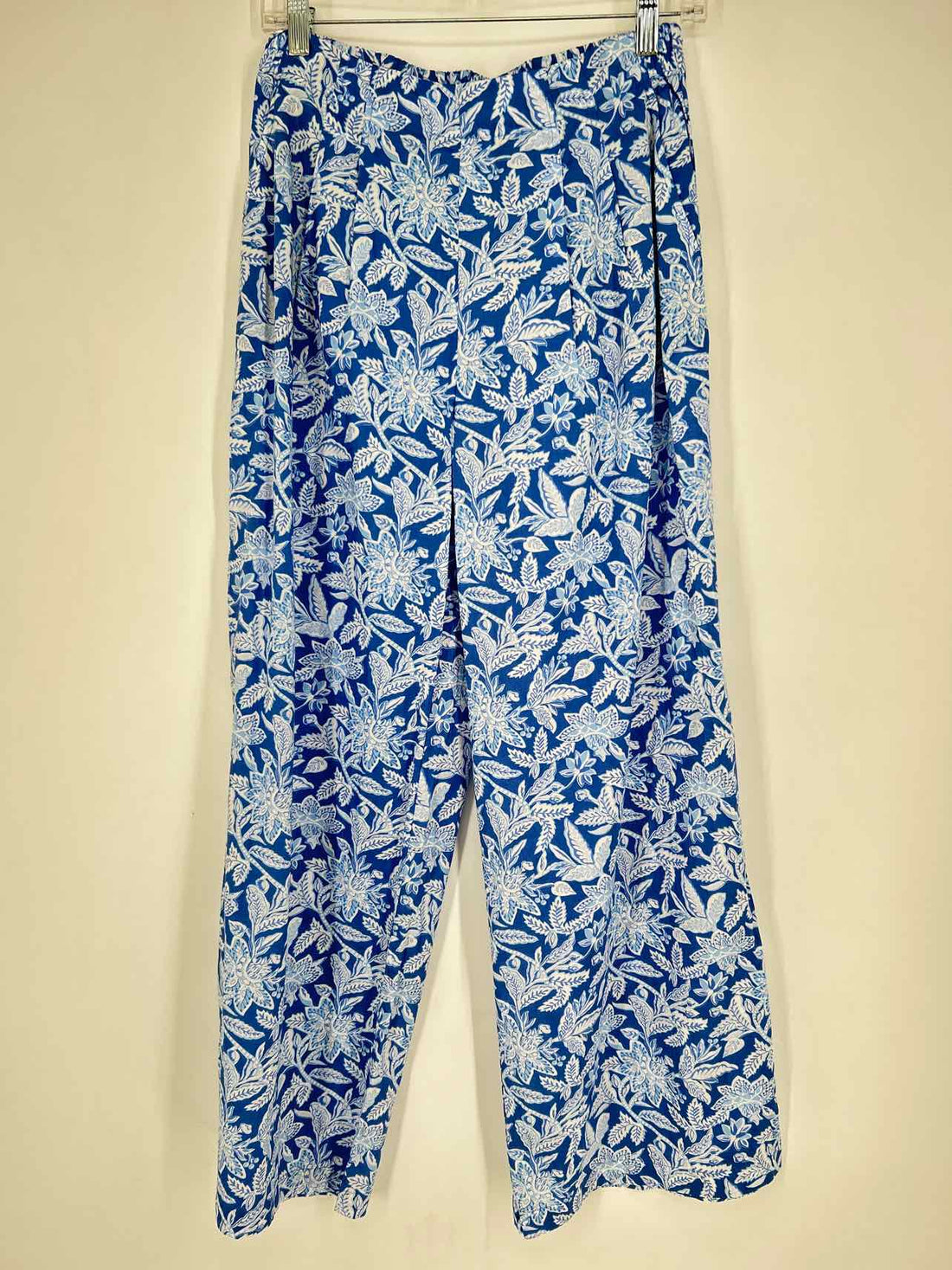 J McLaughlin Size S Blue & White Print Pants