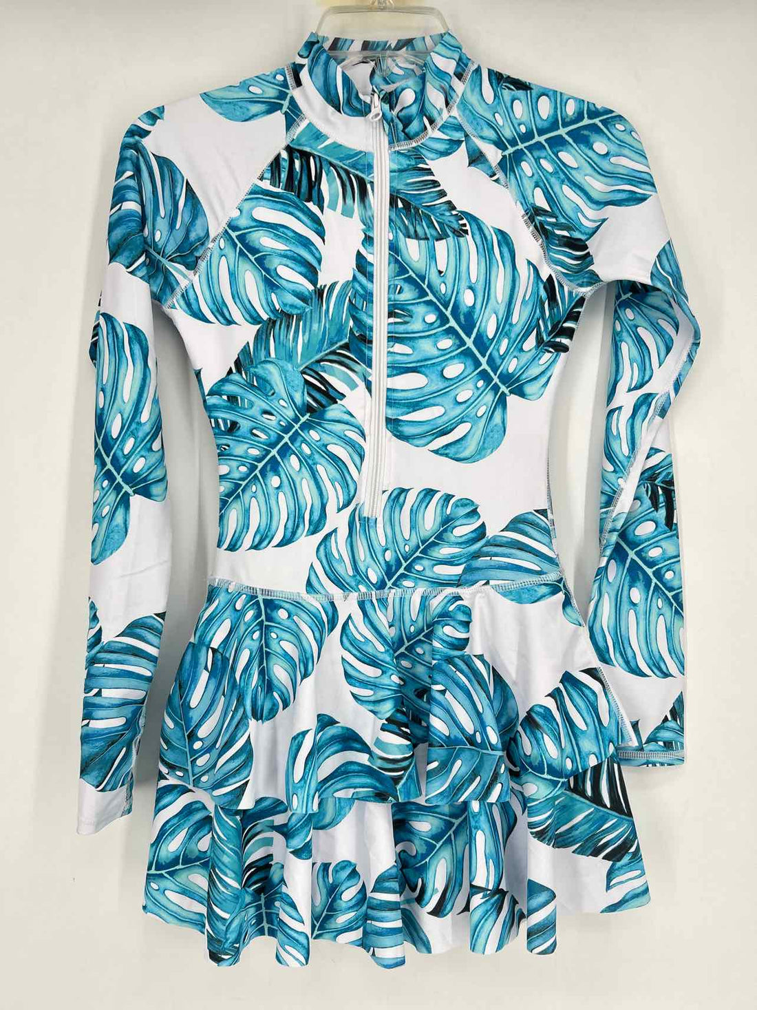 Uniquebella Size XS White & Blue Swimsuit 1 Piece