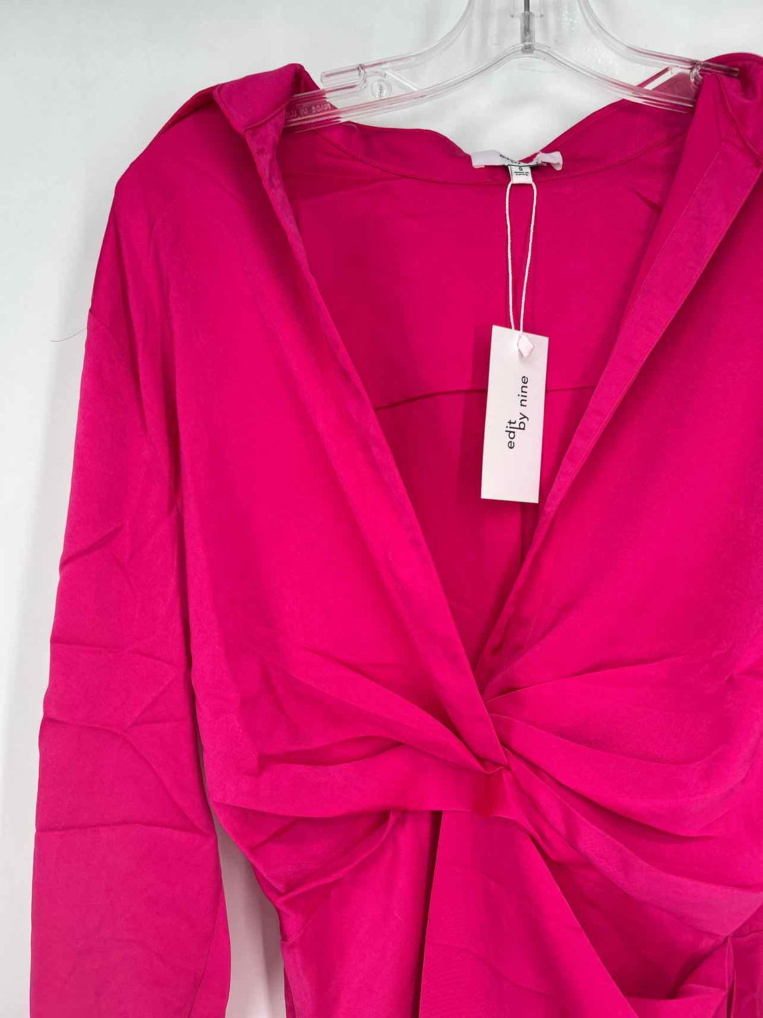 Edit by Nine Size S Hot Pink Satin NWT Dress a