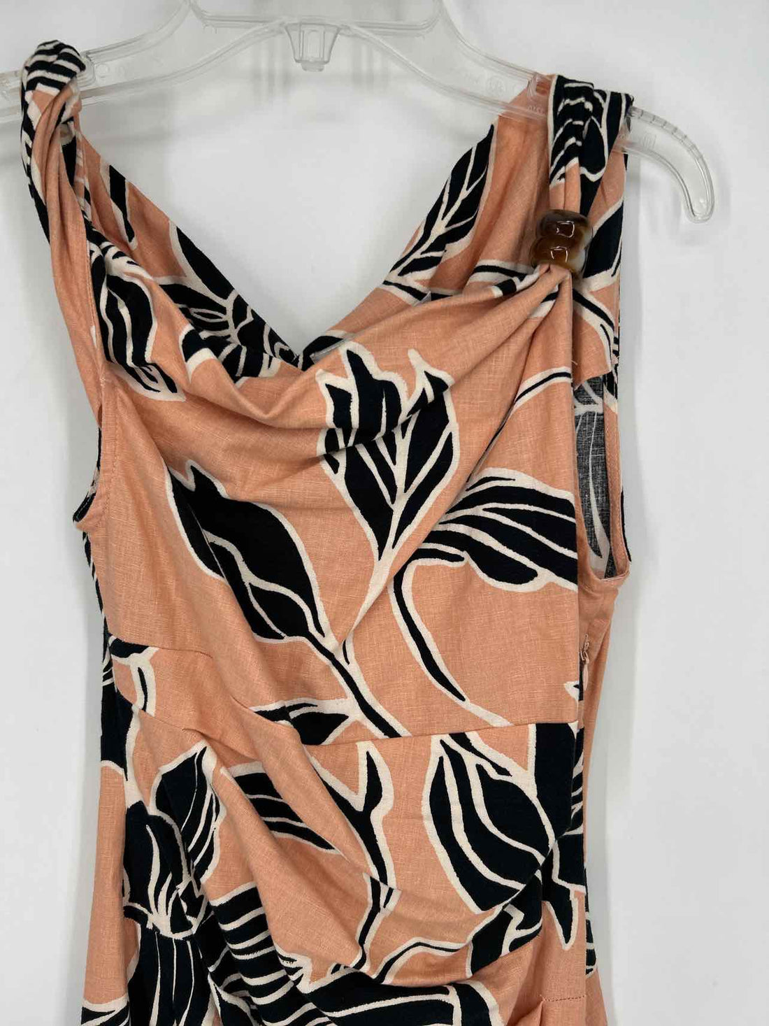 Zara Size XS Pink & Black Print Sleeveless Dress