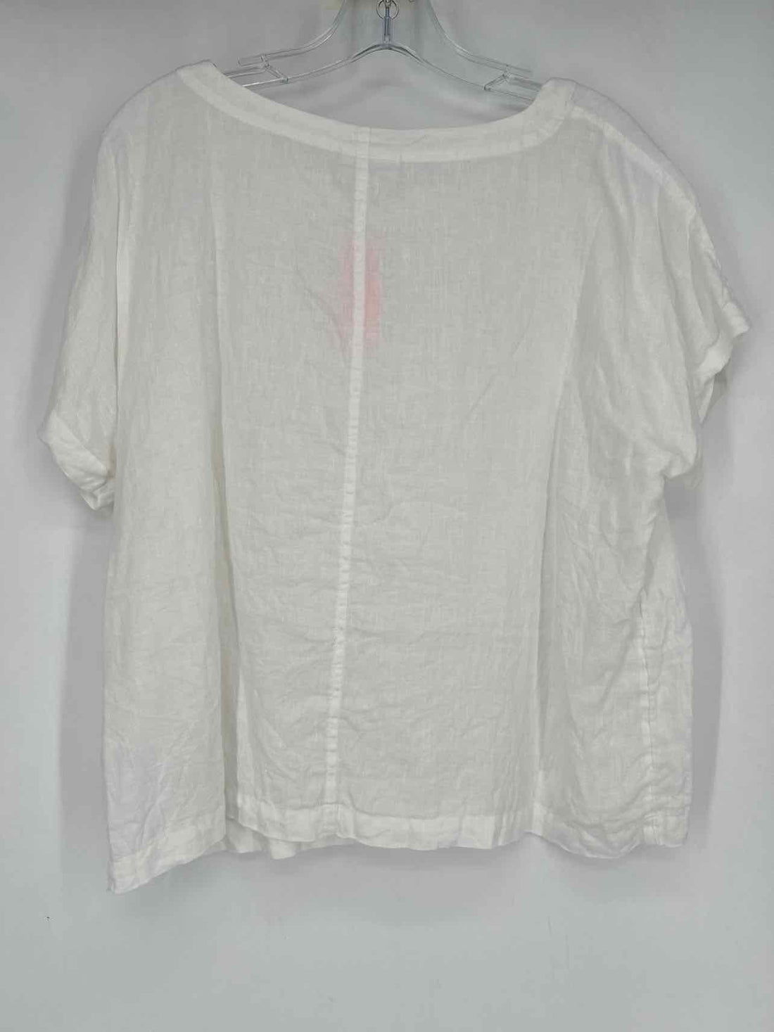 Pure Jill Size MP White Linen Short Sleeve