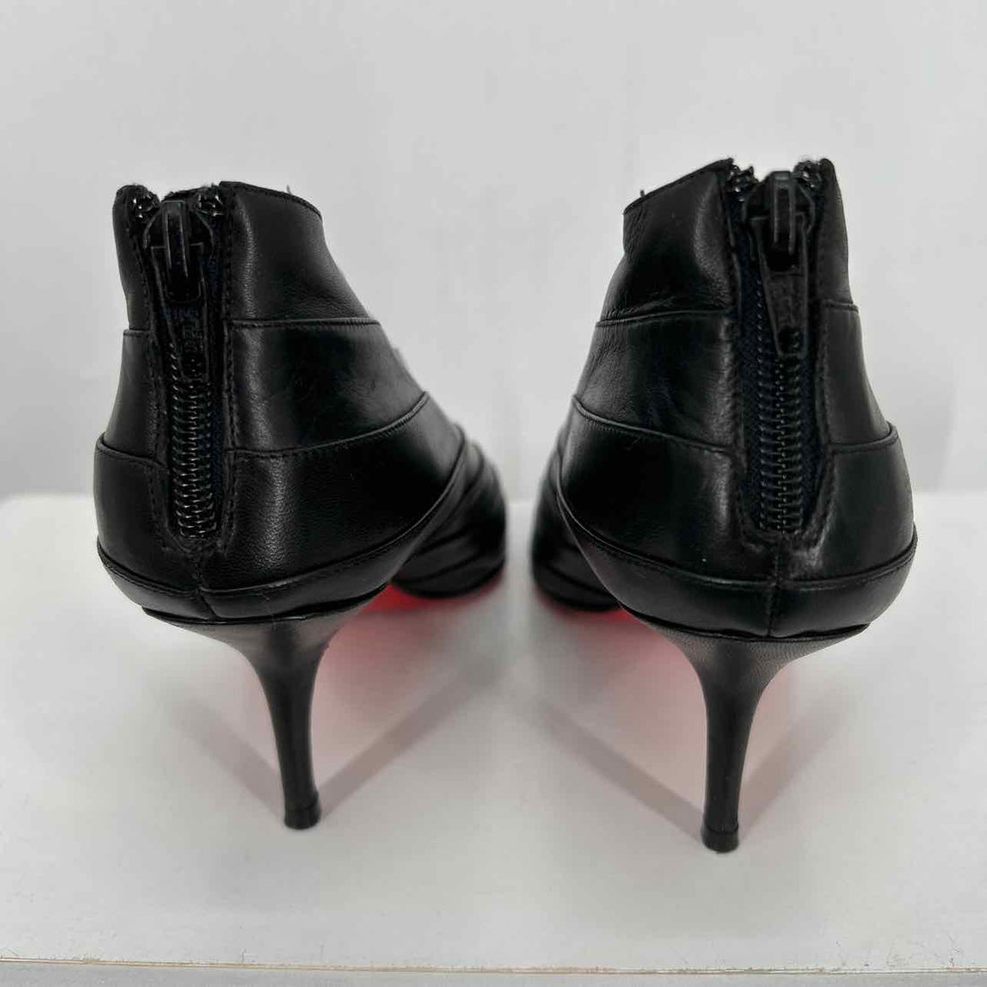 Christian Louboutin Women Size 37 Black Good Genuine Leather LUXURY