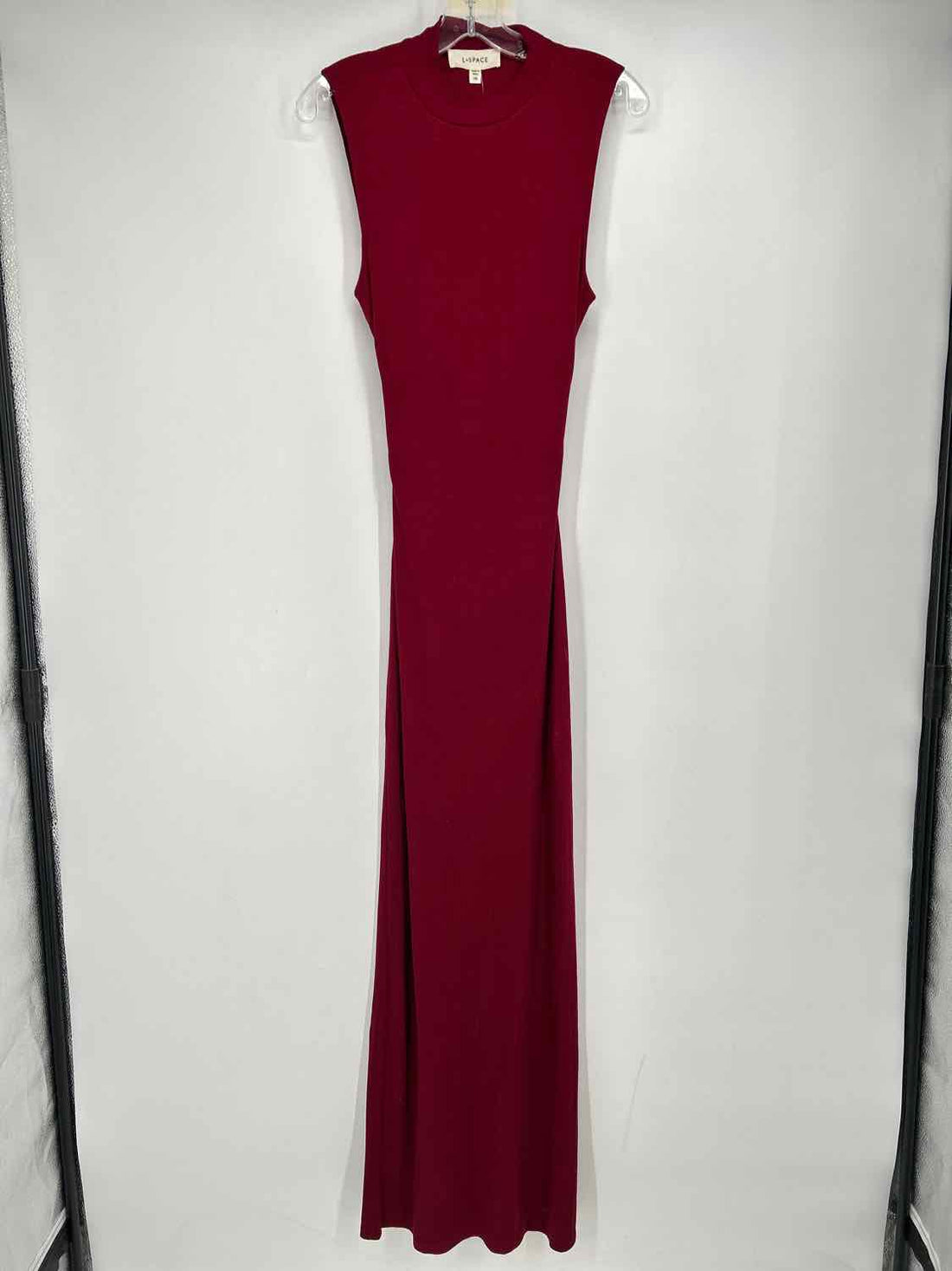 L Space Size M Maroon Sleeveless Maxi