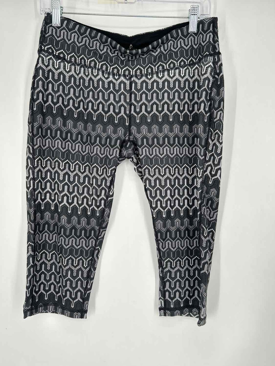 Prana Size L Dark Gray & White Print NWT Active Leggings
