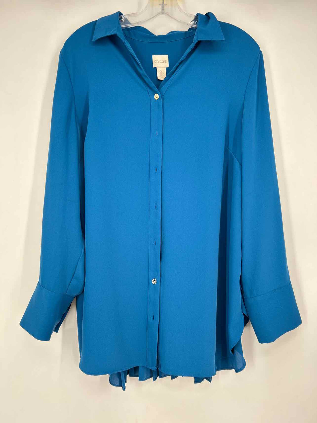 Chicos Size 2 Blue Long Sleeve