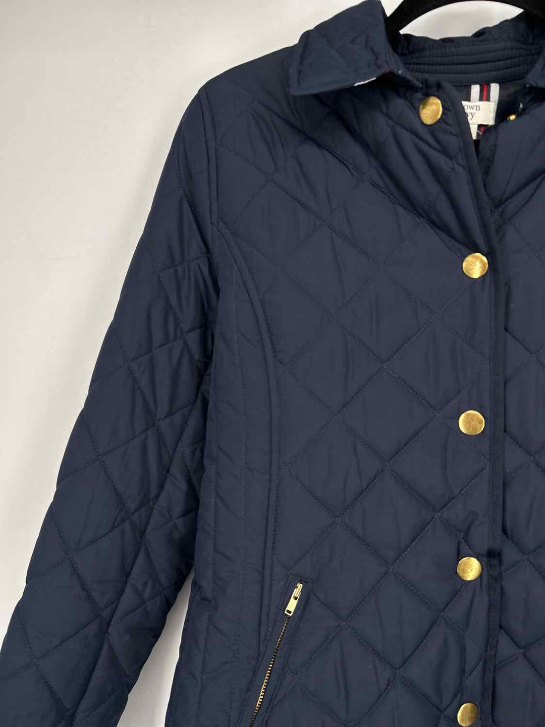 Crown & Ivy Size S Navy Quilted Puffer Jacket