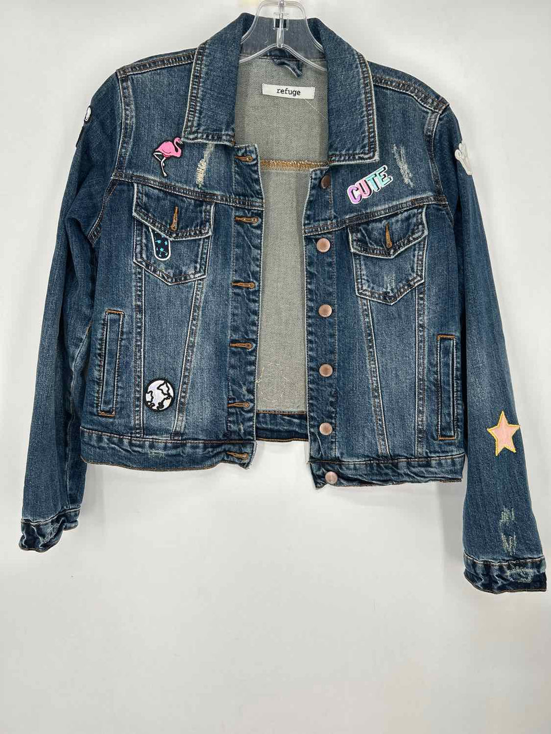Refuge Size S Denim Custom Made Jacket