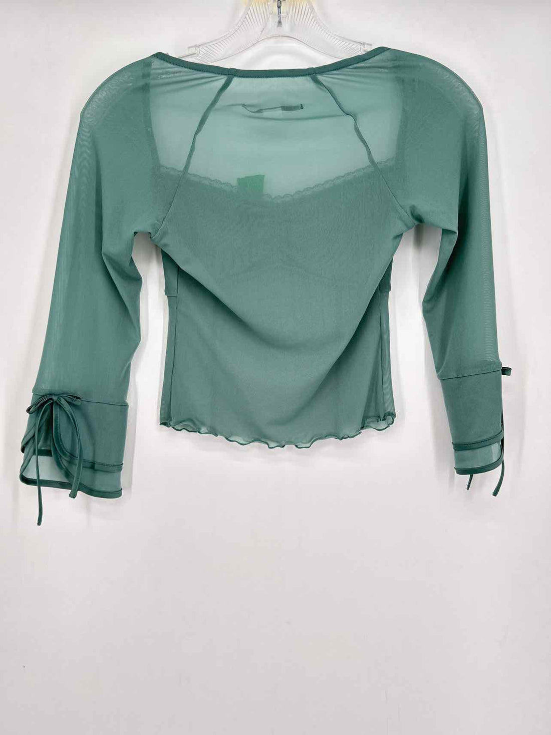 Kimchi Blue Size S Seafoam Mesh Long Sleeve