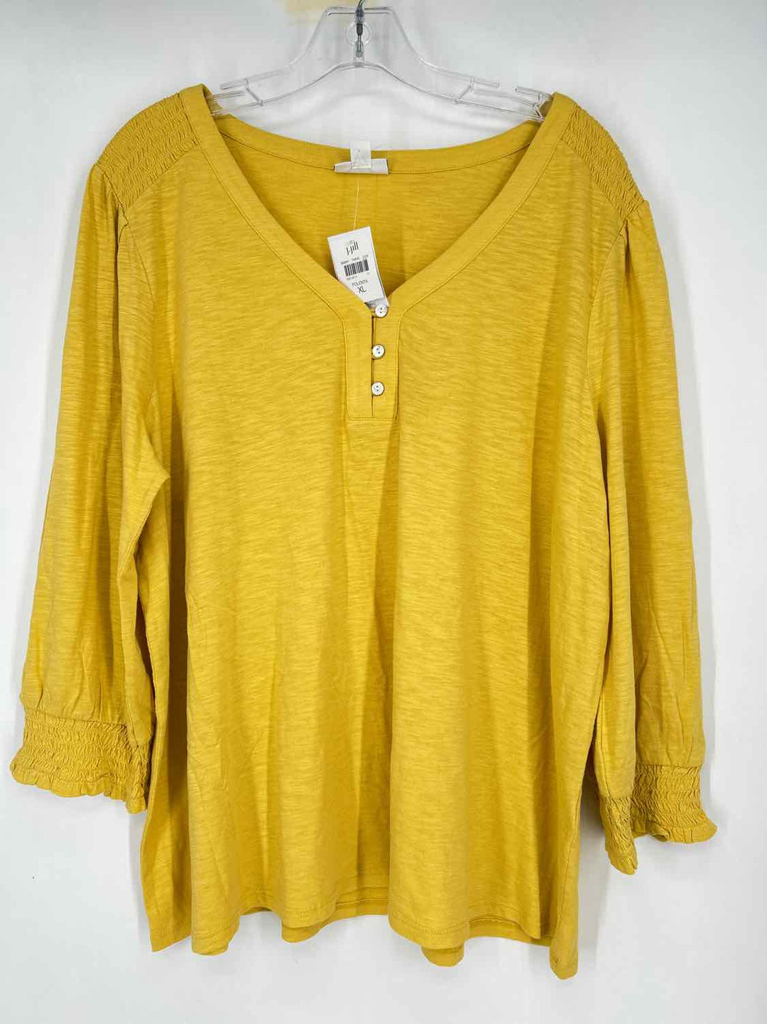 J Jill Size XL Yellow NWT Long Sleeve