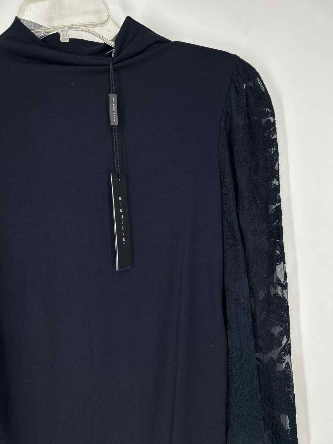 Elie Tahari Size S Navy Modal Blend NWT Long Sleeve
