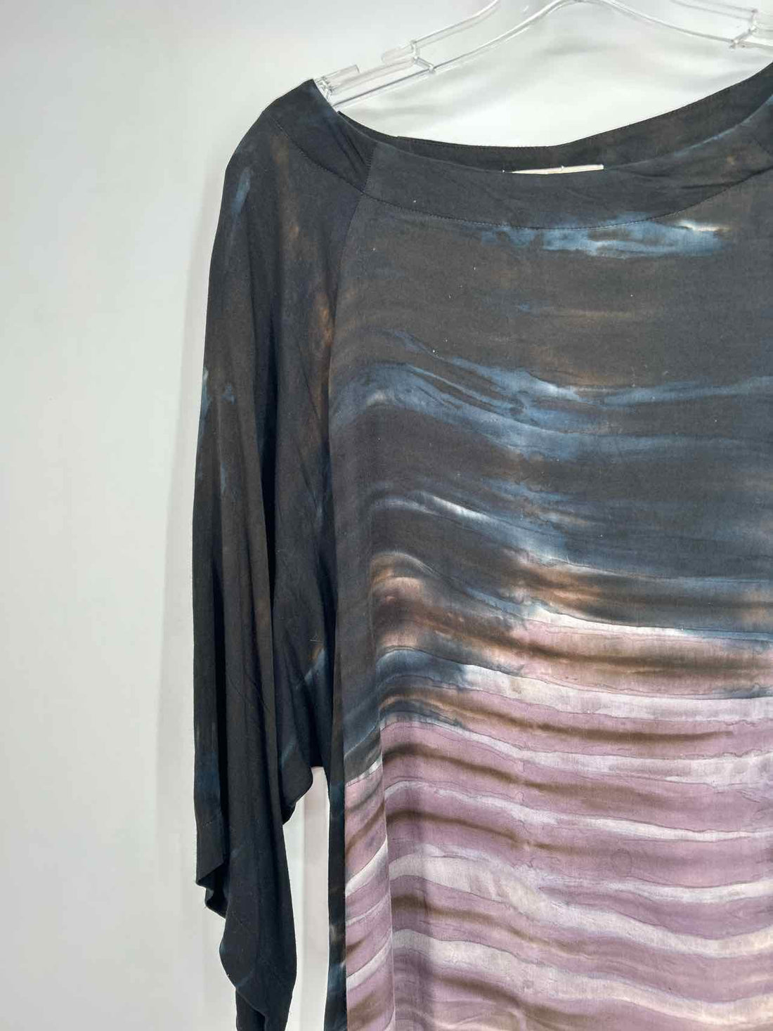 River + Sky Size M Navy & Purple Long Sleeve Dress