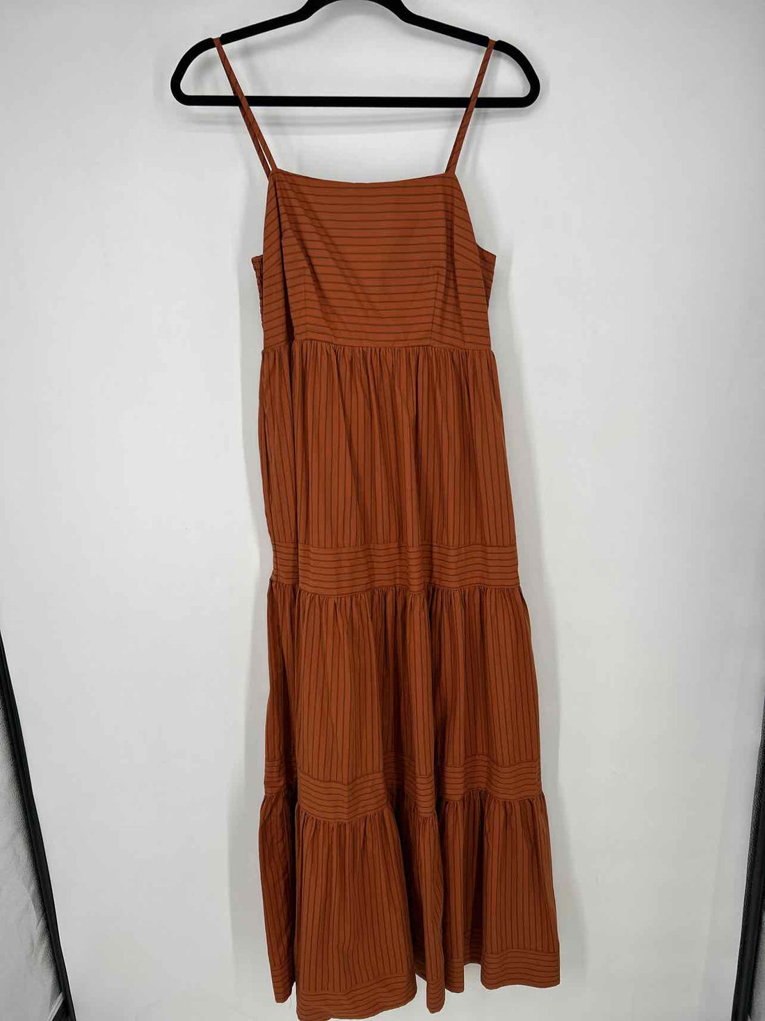 Meet Me In Santorini M Brown & Black Striped New Boutique Dress
