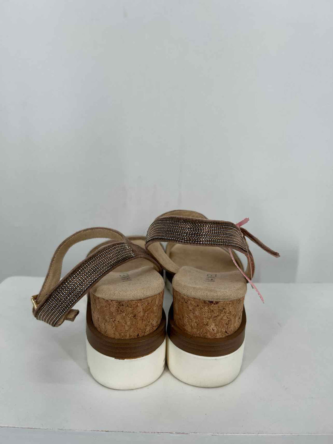 Vaneli Women Size 9 Tan Suede Wedges