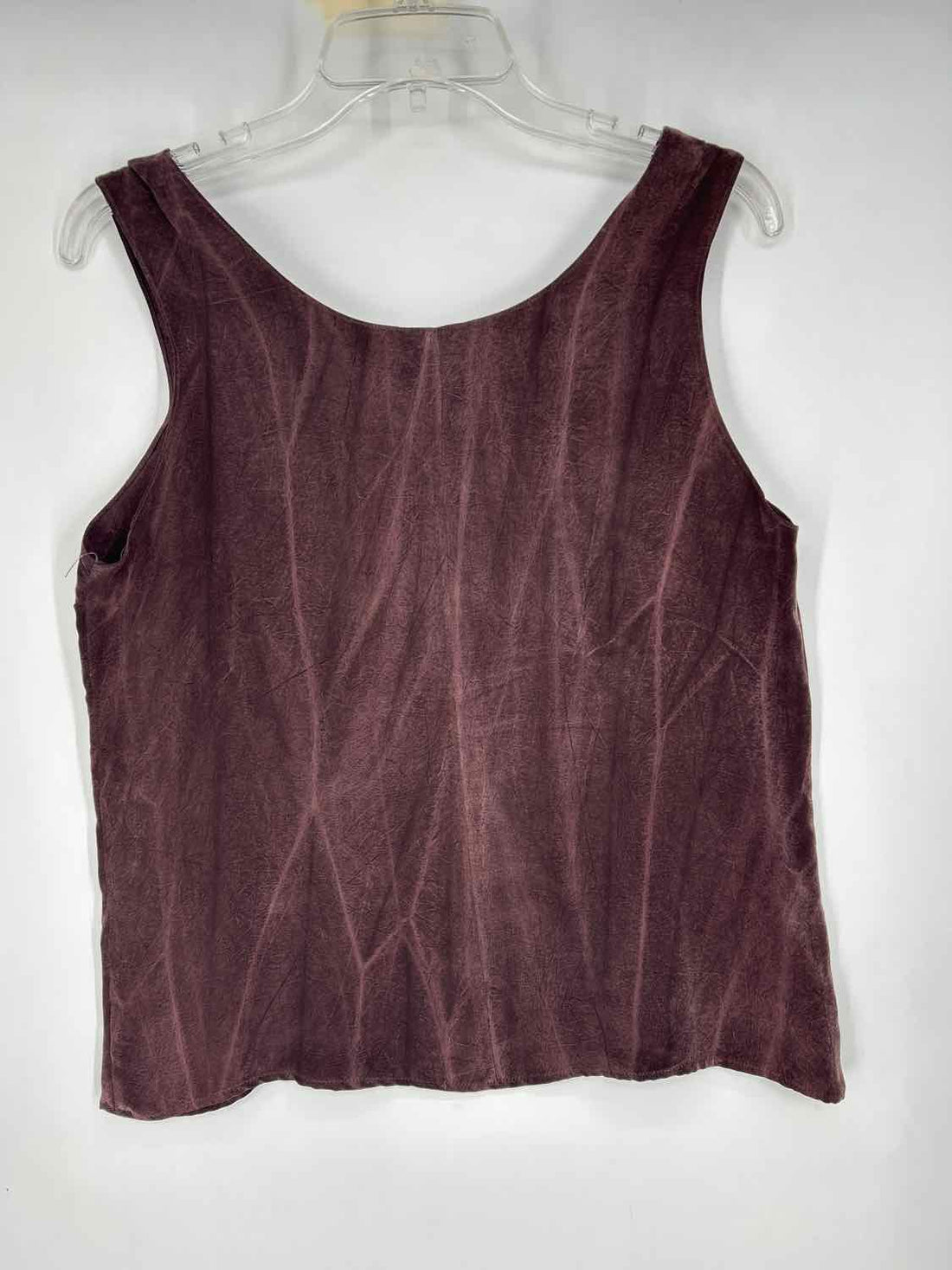 Jila Size M Brown Rayon Vintage Sleeveless
