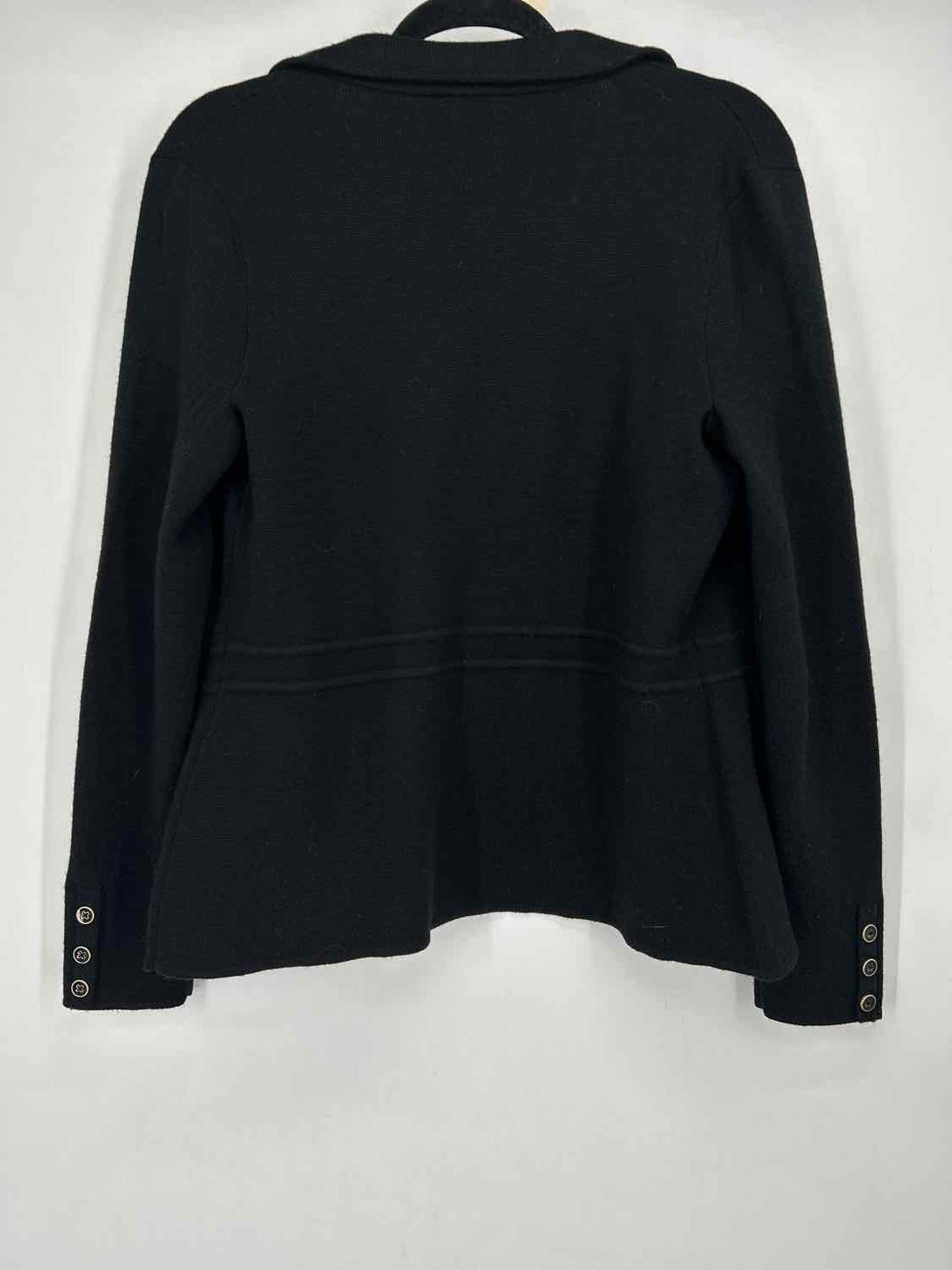 Talbots Size S Black Merino Wool Jacket