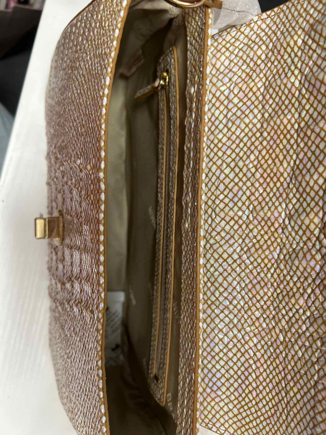 Brahmin Iridescent Croc Embossed Leather NWT Purse