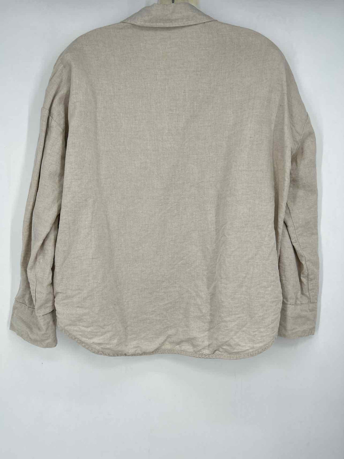 Little Lie Size 10 Beige Linen Long Sleeve