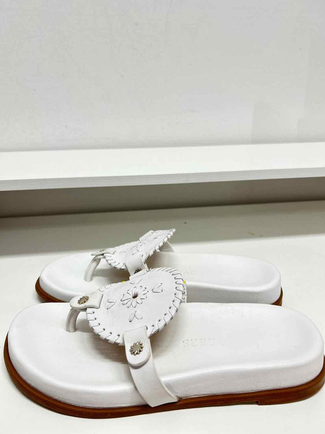 Jack Rogers Women Size 6.5 White Sandals