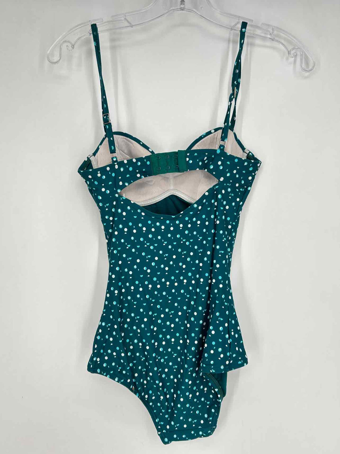 DKNY Size 4 Dark Teal Print Swimsuit 1 Piece