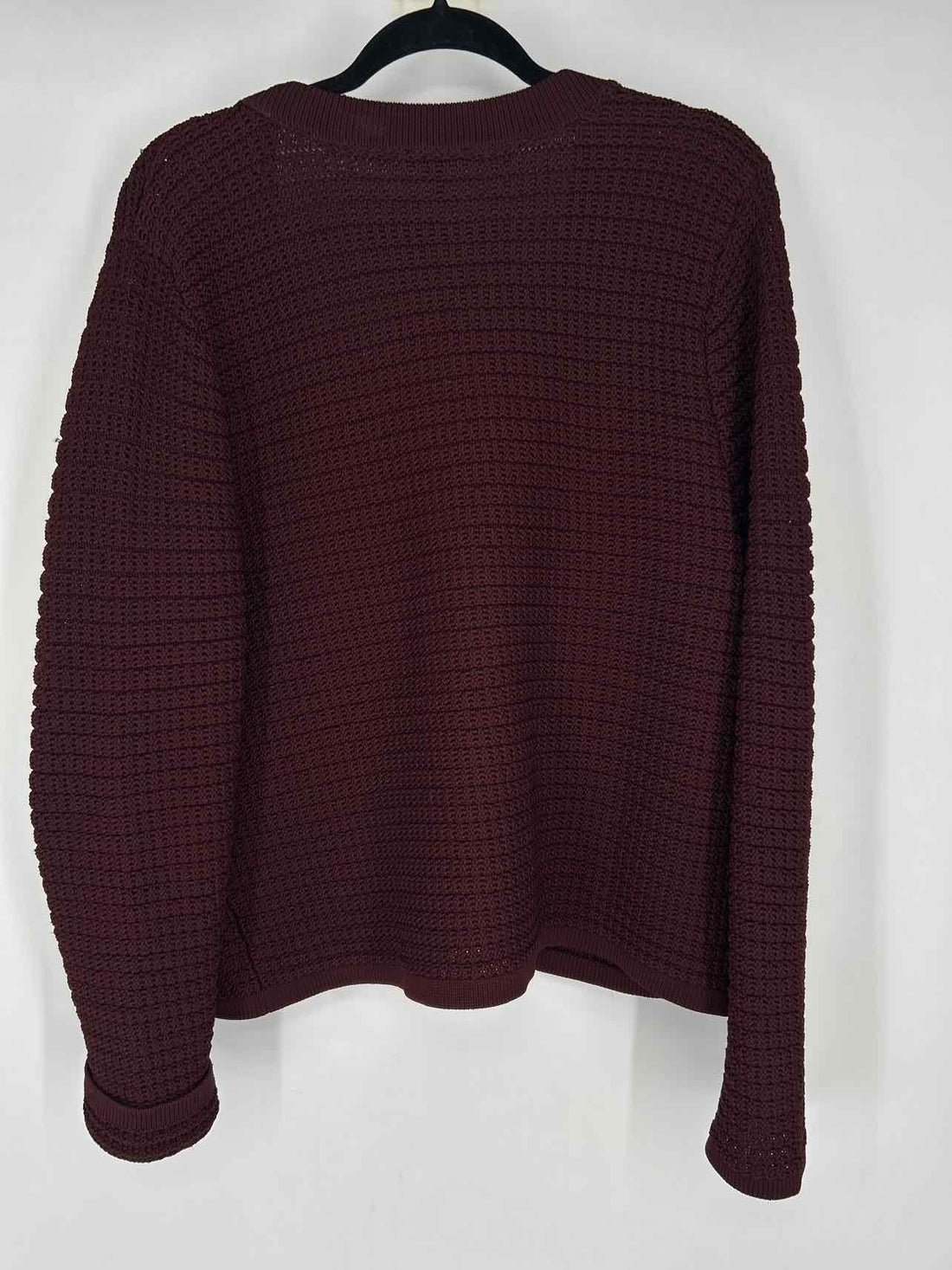 Talbots Size XL Burgandy Cardigan