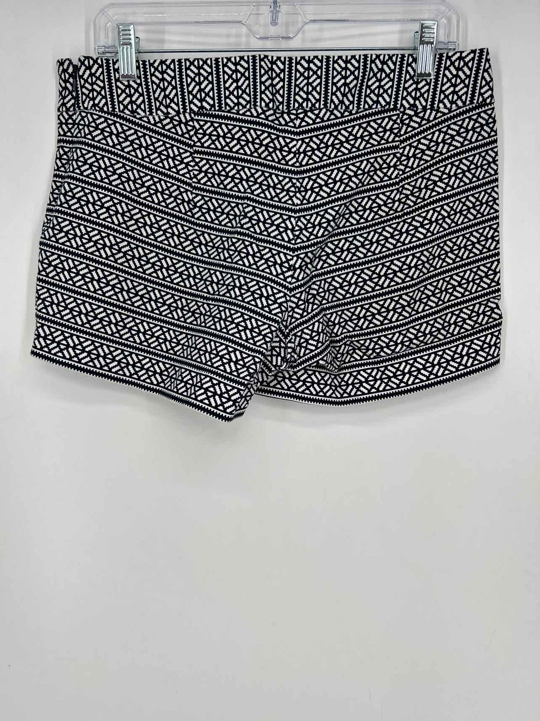 J Crew Size 8 White & Navy Print Shorts