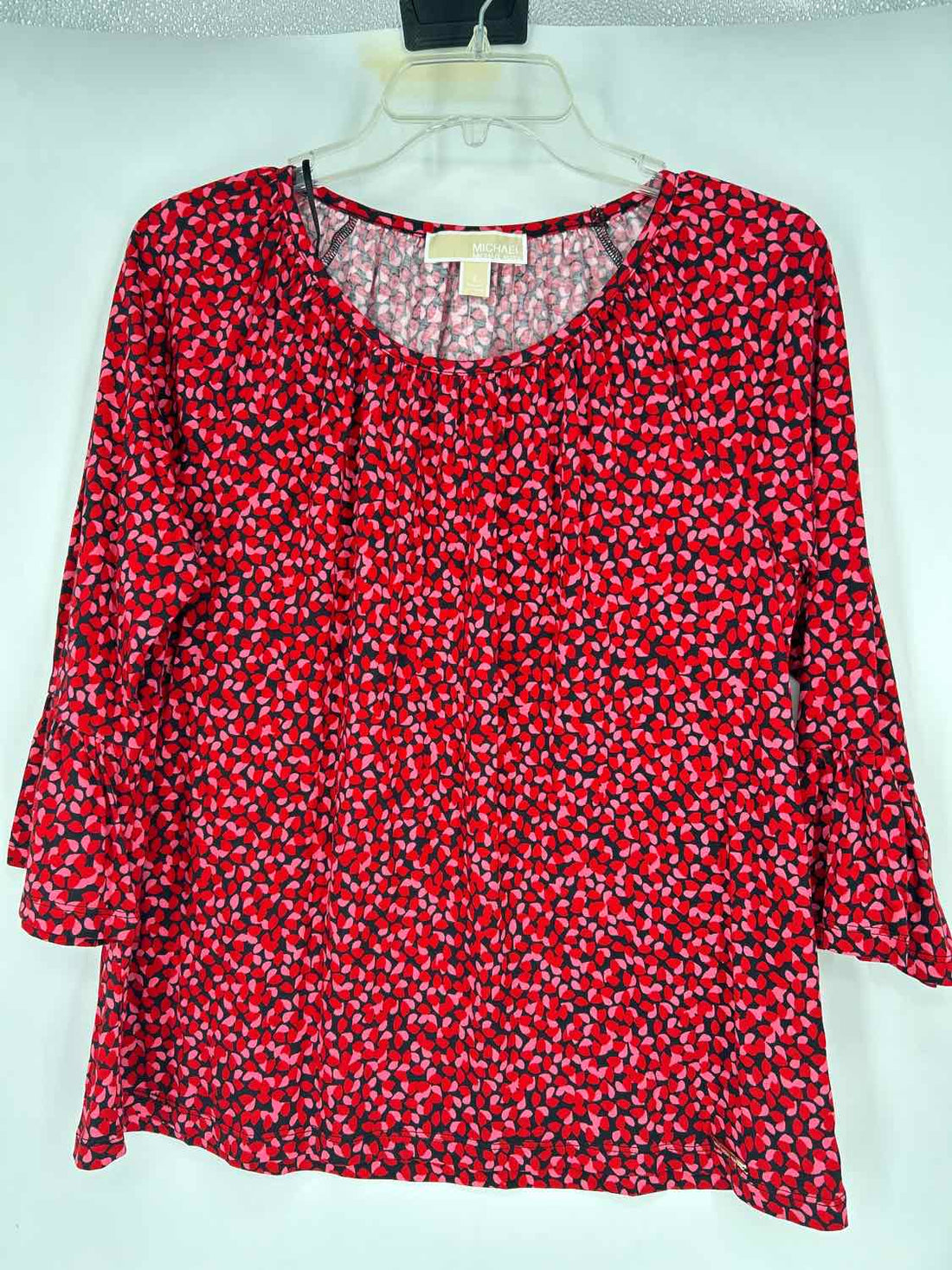 Michael Kors Size S Black Pink & Red Long Sleeve