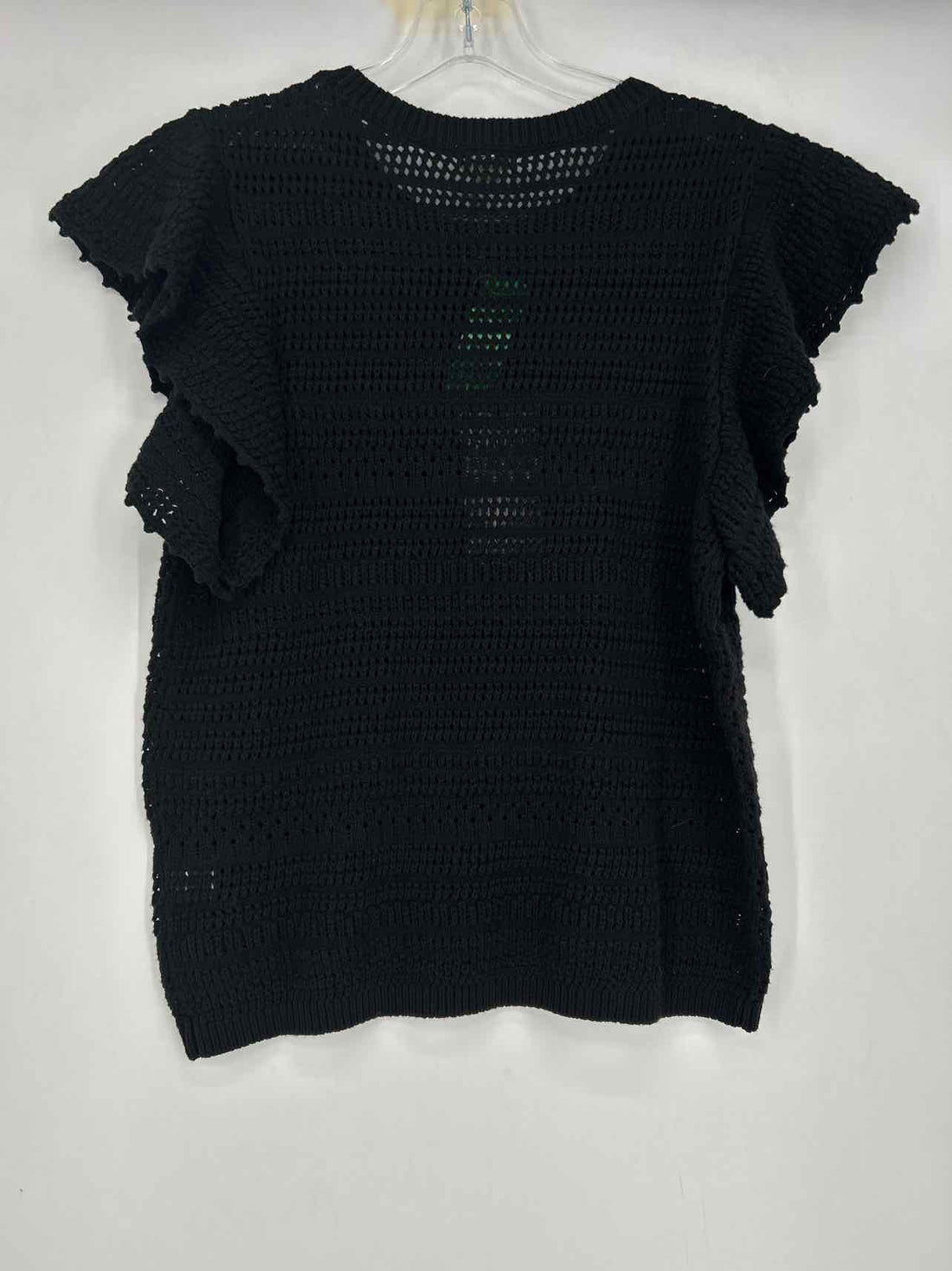 Dylan Size S Black Open Knit NWT Short Sleeve