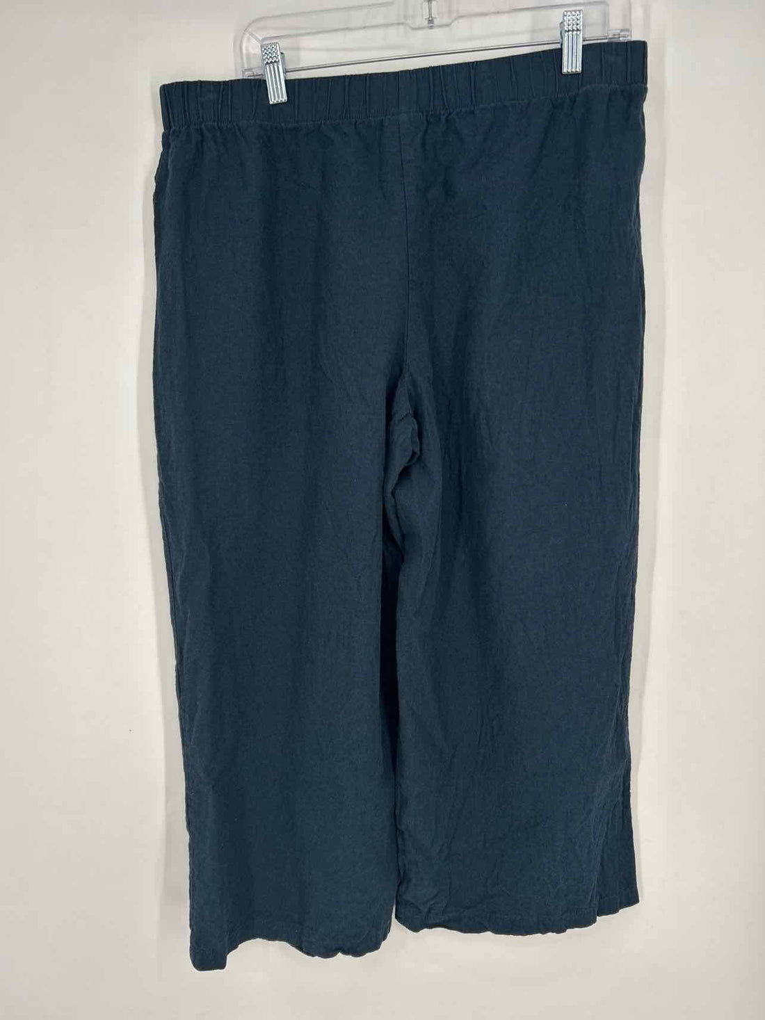 Felina Size L Navy Linen/Cotton Pants