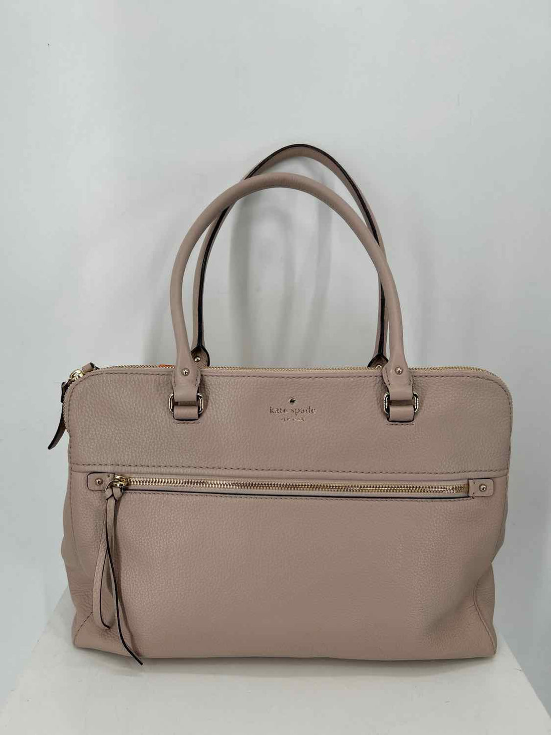 Kate Spade Cream Pebbled Leather Pre Owned Tote