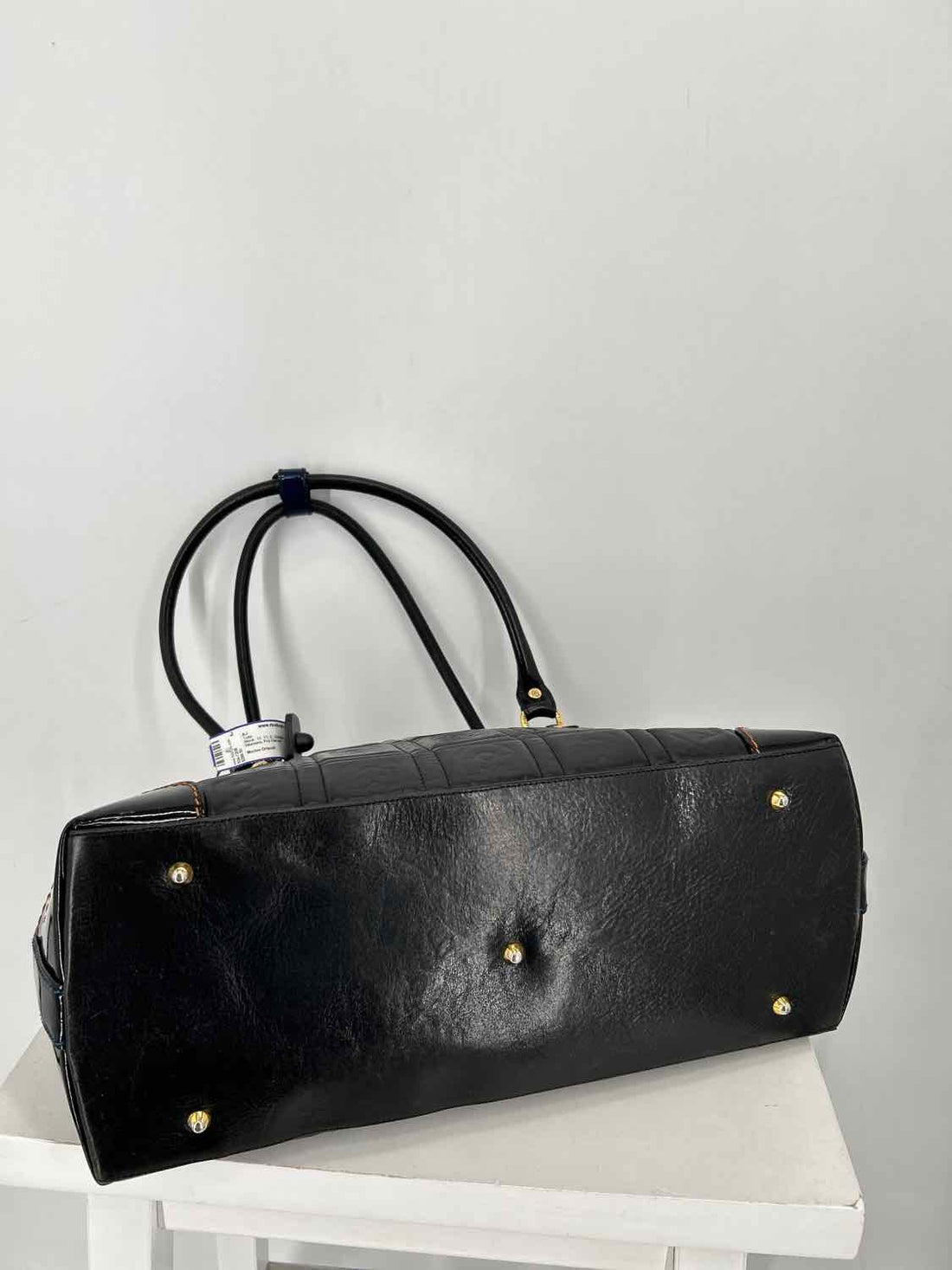 Marino Orlandi Black Quilted Leather Tote