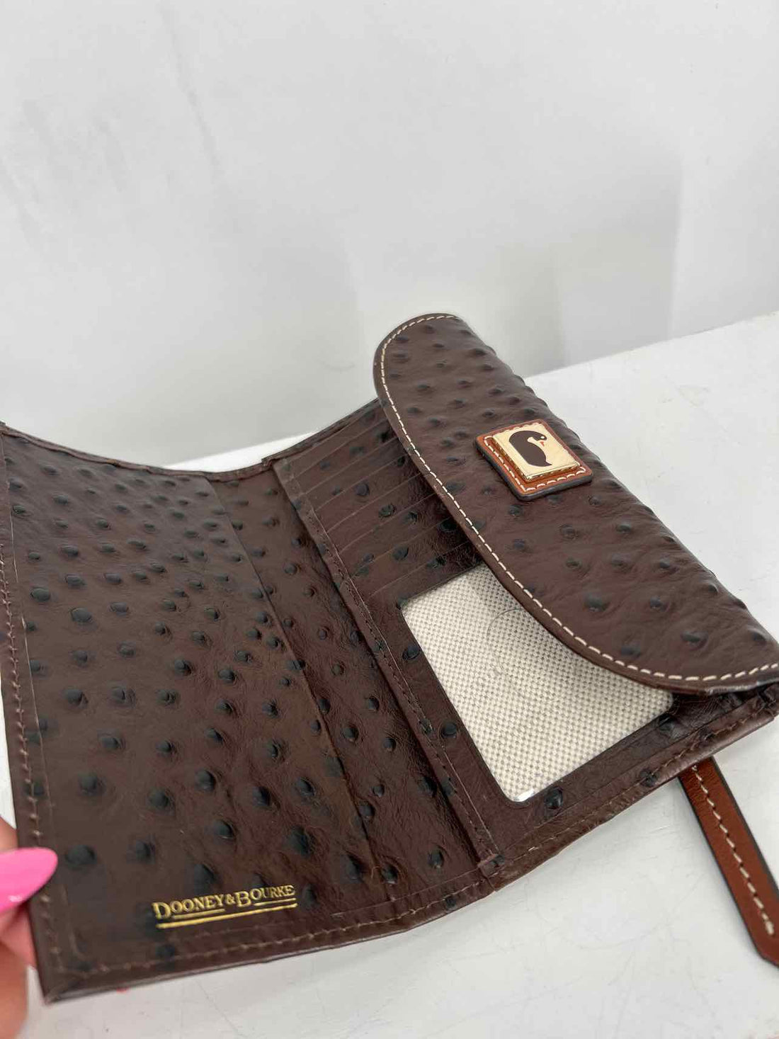 Dooney & Bourke Brown Genuine Leather Pre Owned Wallet
