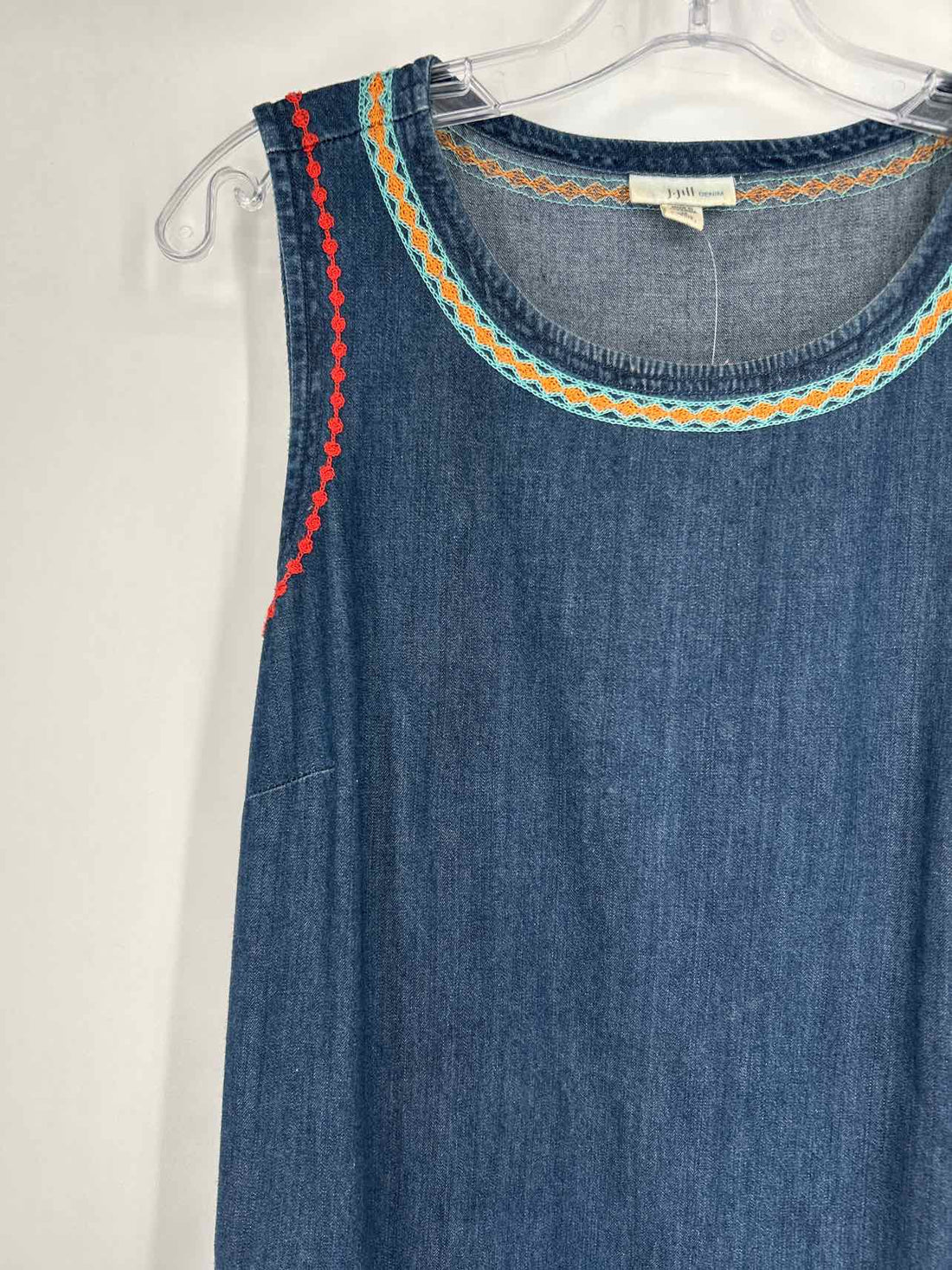 J Jill Size MP Denim Sleeveless Dress