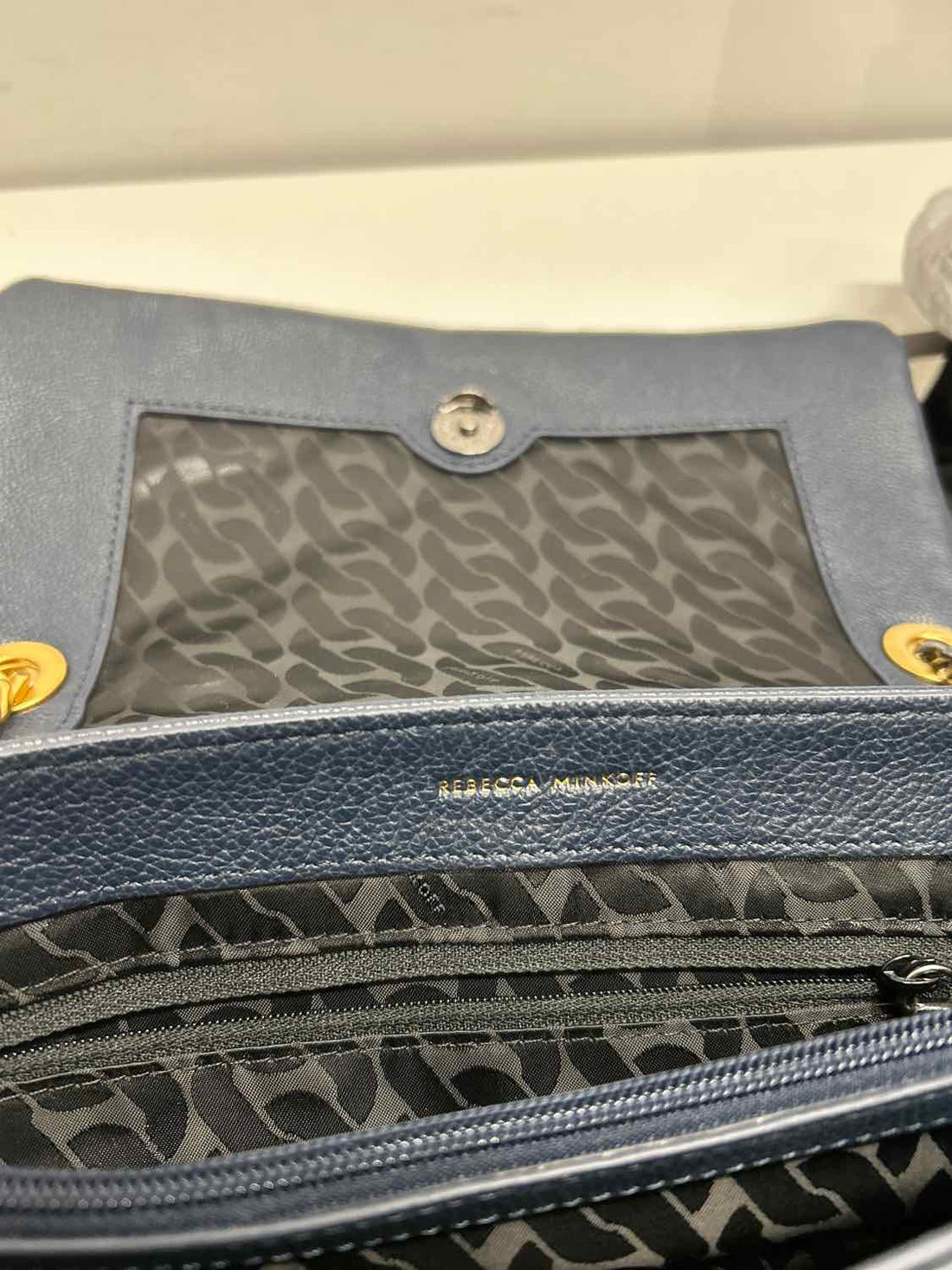 Rebecca Minkoff Navy Genuine Leather Excellent Condition Shoulder