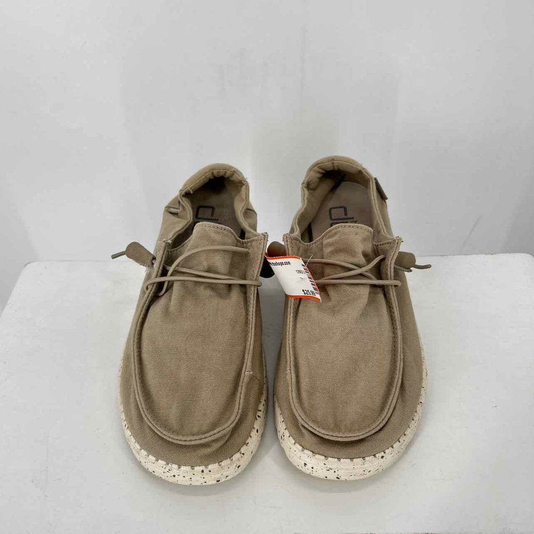 Hey Dude Women Size 8 Khaki Sneakers